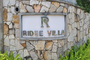 An inscription reads “Ridee Villa”