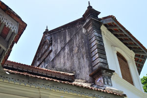 A dome of library of Gananandarama Purana Maha Viharaya buddhist temple