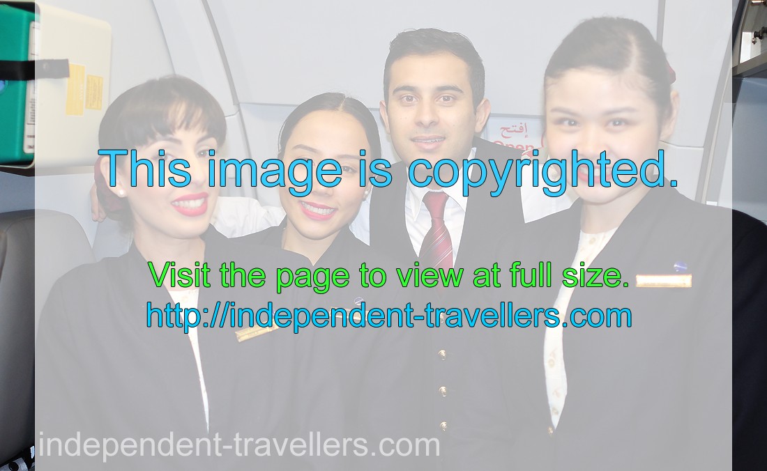 A marvellous crew of flight attendants