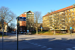 This is the intersection between Carl Gustafs väg and Roskildevägen streets