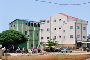 Buildings are on the Avenue Maman N'Danida