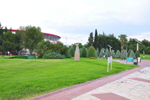 Ataturk Culture Park features many exotic trees and wonderful statues