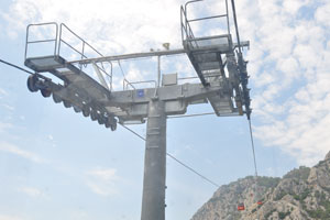 The aerial lift pylon #3