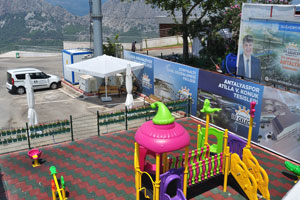 The children playground is available at the upper station of the cable car
