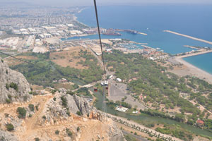 Antalya as seen from a cable car