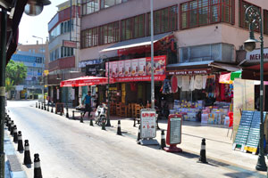 The Elifim Cafe is located on Hüsnü Karakas street