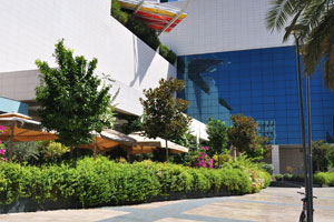 MarkAntalya shopping mall is decorated with greenery