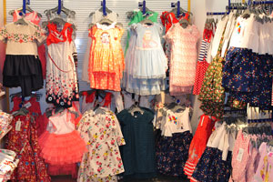 Girl dresses are for sale in LC Waikiki “Şarampol” clothing store