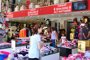 This two-storey clothing store is in front of Koton