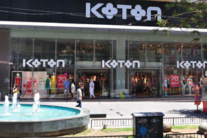 The facade of Koton clothing store