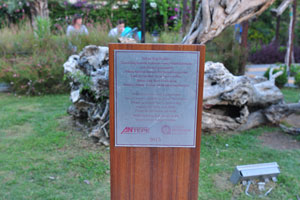 This information board in Kecili Park highlights the importance of the wildlife protection