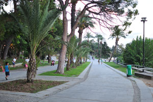 The seafront of the park