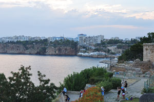 The marina of the Old city as seen from the park