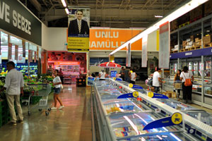 This is the interior of Metro Cash and Carry retail chain
