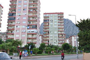 Apartment complexes are constructed on 153 street (Turkish: 153. Sokak)