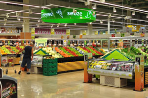 Cabbages and carrots are available in 5M Migros hypermarket