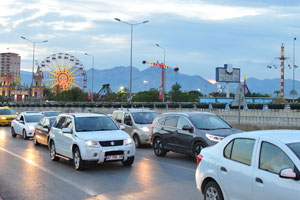 Aktur Park as seen from Atatürk Boulevard