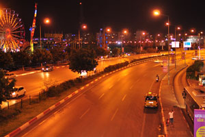 Atatürk Boulevard at night