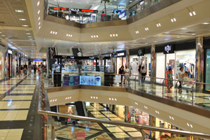 The interior of 5M Migros Shopping Center