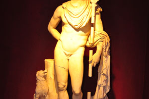The marble statue of Meleagros from the 2nd century AD was found in Perge