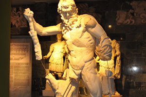The marble statue of Marsyas from the 2nd century AD was found in Perge