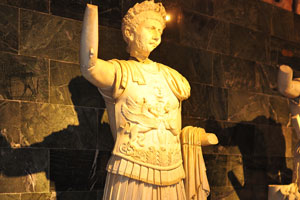 The marble statue of Emperor Traian from the 2nd century AD was found in Perge