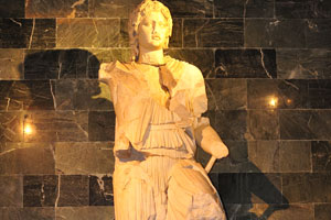The marble statue of Alexander the Great from the Roman Period was found in Perge