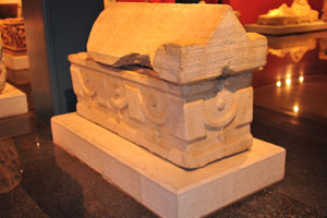The Sarcophagus from the 2nd century AD was found in Perge (Inv.: 376)