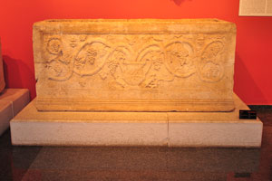 The Sarcophagus from the Late Roman Period was found in Side