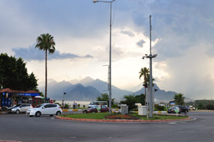 This roundabout is located near the Antalya Museum