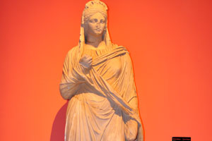 The marble statue of Plancia Magna from the 2nd century AD was found in Perge