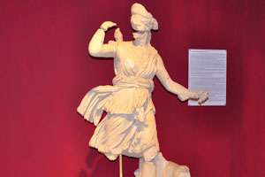 The marble statue of Hunted Artemis from the 2nd century AD was found in Perge