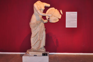 The marble statue of Shielded Aphrodite from the 2nd century AD was found in Perge