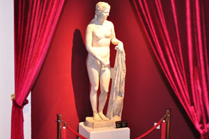 The marble statue of Aphrodite from the Roman Period was found in Perge