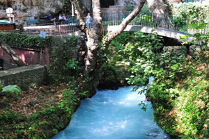 The Düden River extends from the Taurus mountains all the way to the Mediterranean Sea