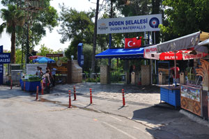 The entrance to Düden Waterfalls