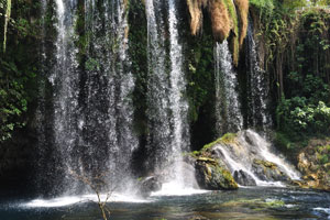 Düden Waterfalls in fact exist in two separate places in Antalya