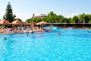 The hotel is located 300 meters from the beach