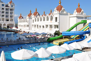 The Side Premium Hotel features different water slides