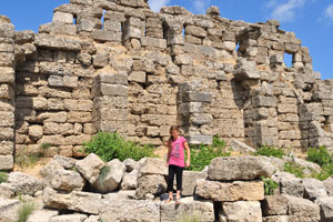 As of today, Byzantine City Wall conserved only in parts, mainly at the eastern side of the ancient city