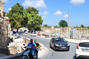 Liman street as seen from Ancient city gate