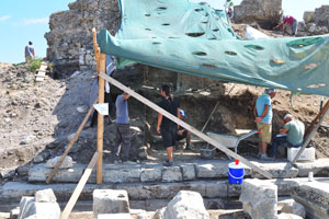 Excavations near Devlet Agorası historical place