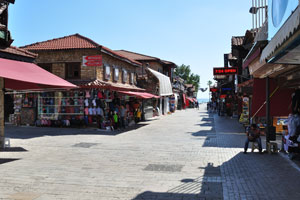 Liman street is the street with restaurants and souvenir shops