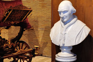A bust of one of the popes