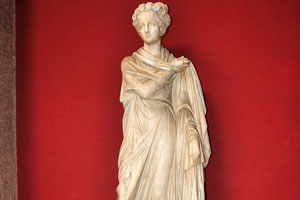 Hall of the Muses: Polymnia (or Polyhymnia) is a muse of music, song and dance