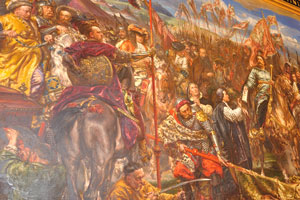 “King John III Sobieski is sending the message of Victory to the Pope after the Battle of Vienna” by Jan Matejko