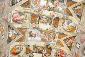 The vault of the Sistine Chapel