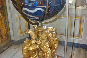 “Celestial globe painted” is in the Gallery of Urban VIII of the Vatican Apostolic Library