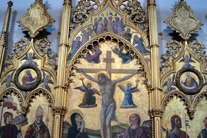 Pinacoteca art gallery, Room VI: Crucifixion (Triptych from Camerino)