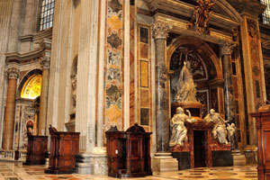 The tomb of Benedict XIV was created by Pietro Bracci (1700-73), it is located in St. Peter's Basilica